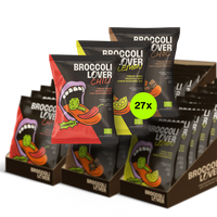 BUNDLE DEAL 3 TRAYS Broccoli Lover Flavor Taster (27x Snack bags)